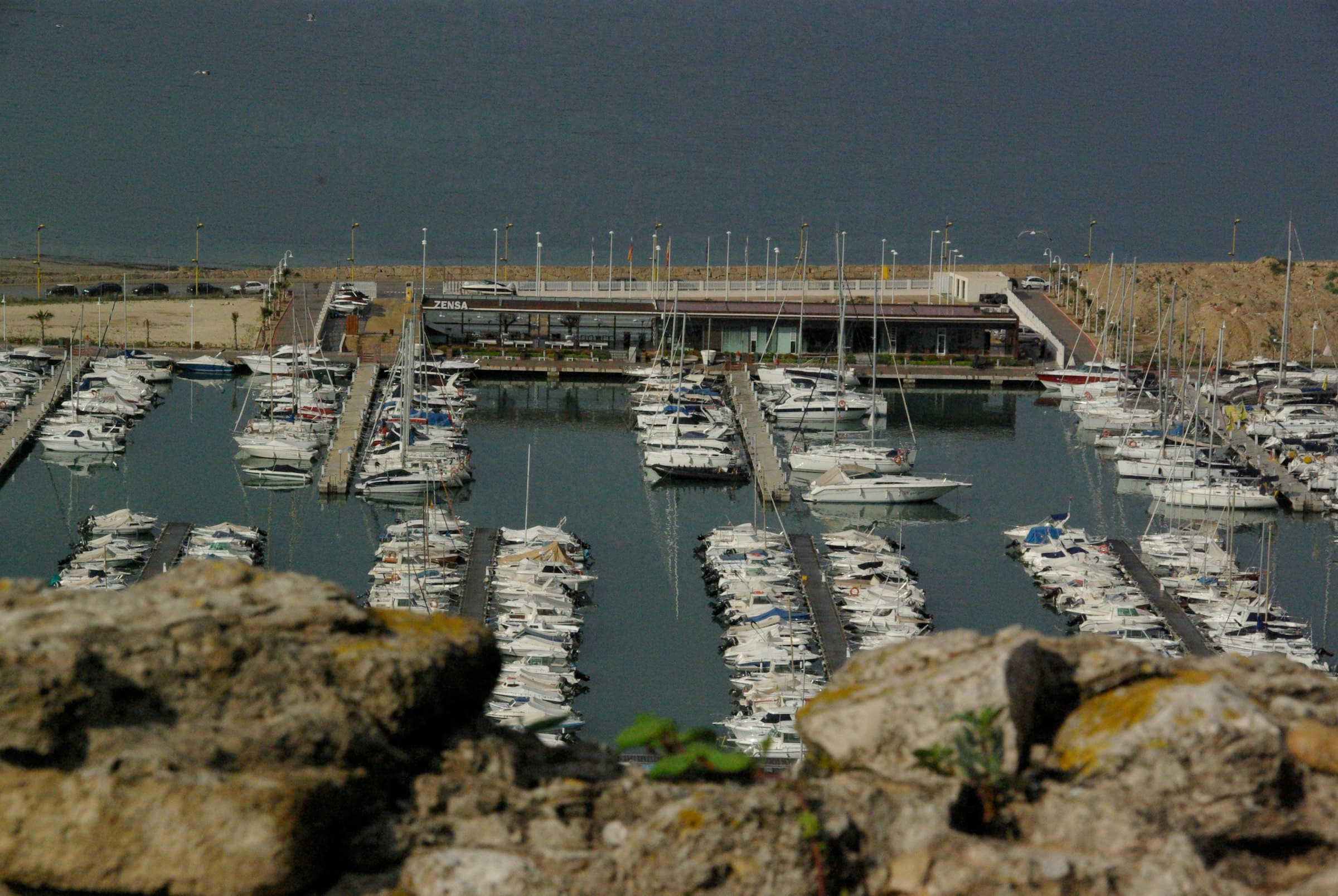 Puerto deportivo de Dénia visto desde arriba
